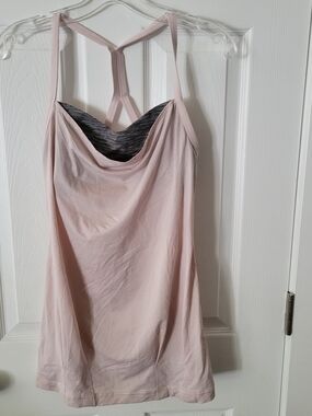 Lululemon C.Y.B. Tank Pretty Pink Razorback Tank Top Sz 6